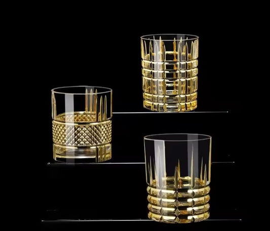 Gold Crystal Luxury Whiskey Glass