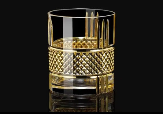 Gold Crystal Luxury Whiskey Glass